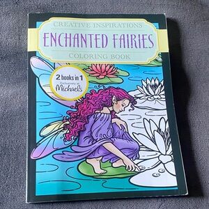 Enchanted Fairies Coloring Book - Purple and Green